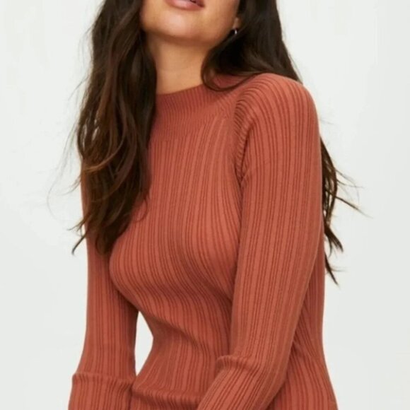 Aritzia Wilfred Alchemy Dress Long  Sleeve Bodycon Dress Size Small - Picture 4 of 10